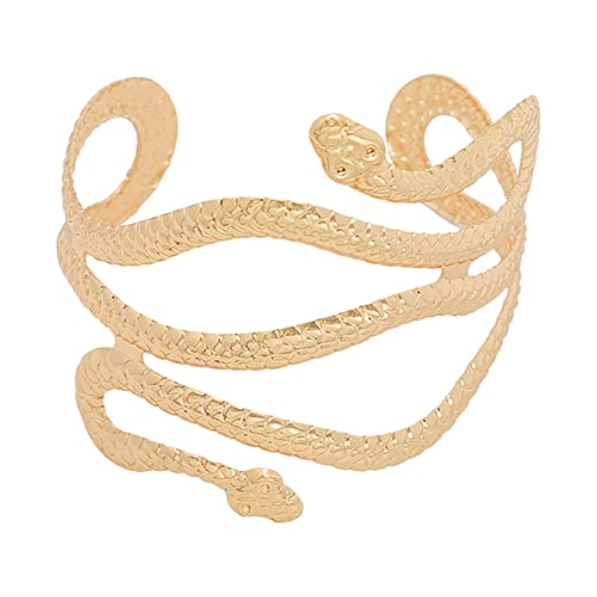 Women's Gold Snake Upper Arm Cuff Jewelry Armlet Wrap